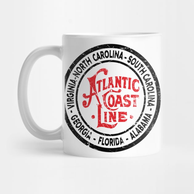 Distressed Atlantic Coast Line Railroad by Railway Tees For All